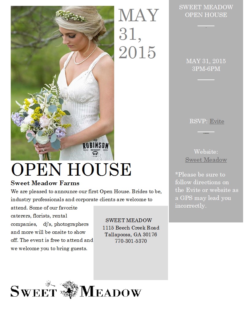 Sweet Meadow Open House 